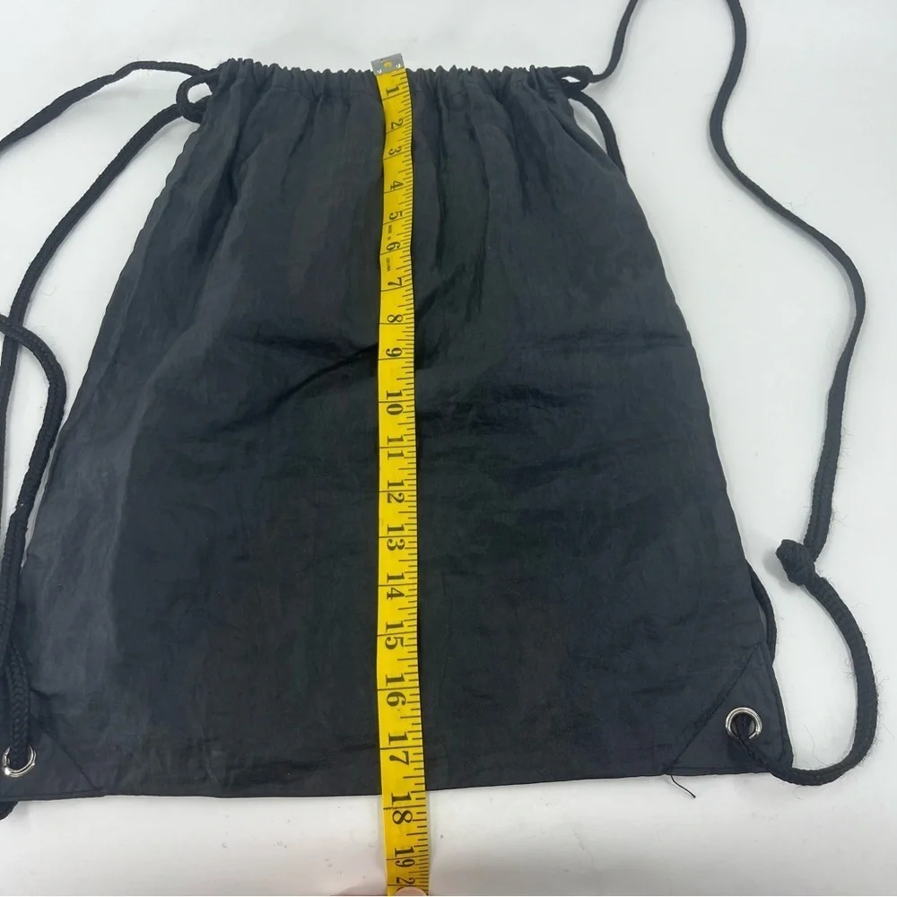 Babolat Black Drawstring‎ Cinch Bag Tennis Gym Sackpack Lightweight Logo Graphic